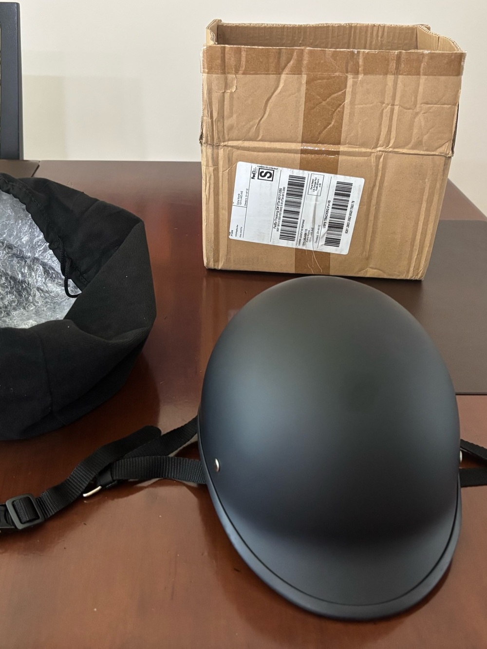 Matte Black Riding Helmet